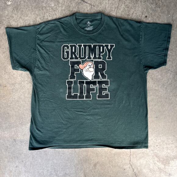 Disney Parks Exclusive Men's XXXL Green Grumpy For Life Short Sleeve T-Shirt 3XL - Picture 4 of 8
